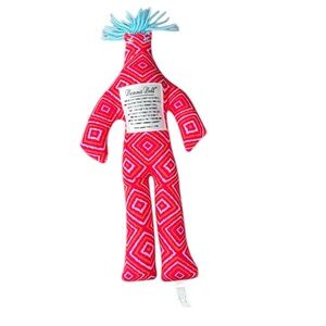 Classic Dammit Doll Pink With Blue Hair 12” Whackable Stress Relief